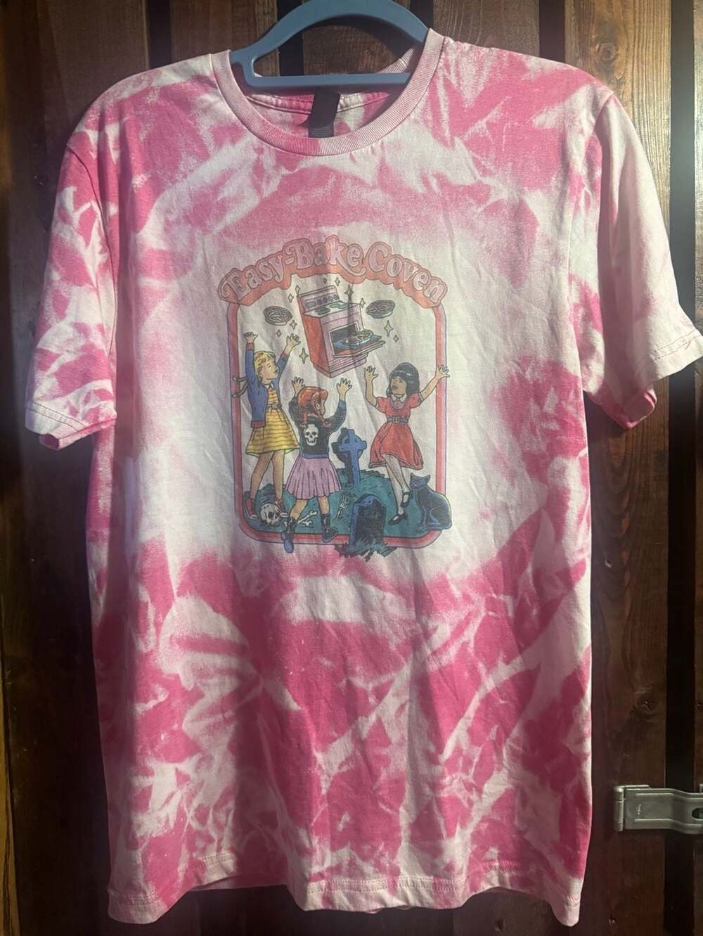 Steven Rhodes Easy-Bake Coven Pink Tie Dye Graphic T-Shirt